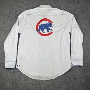 Robert Graham MLB Chicago Cubs XL Flip Cuff Embroidered Long Sleeve Button Shirt